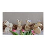 set of 4 white gold